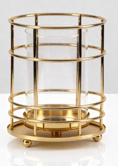 Basket dorado y cristal