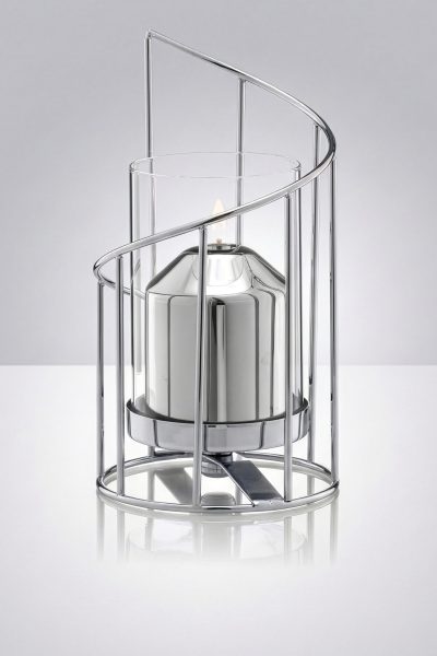 Cobertor para vela de parafina liquida Fibonacci cromado cobertor