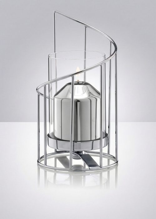 Cobertor para vela de parafina liquida Fibonacci cromado cobertor