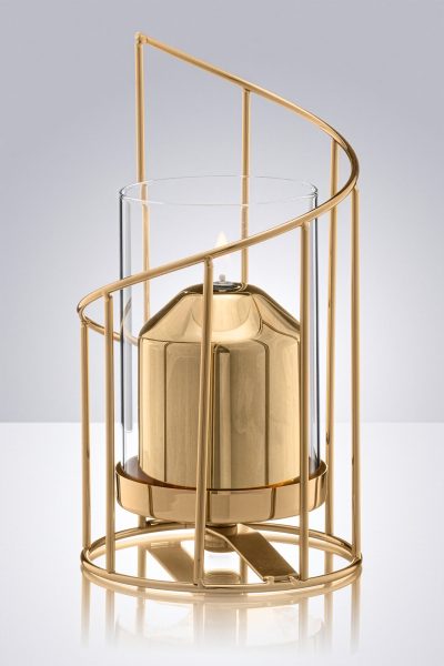 Cobertor para vela de parafina liquida Fibonacci dorado y dorado