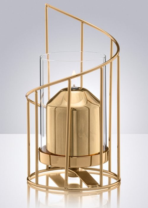 Cobertor para vela de parafina liquida Fibonacci dorado y dorado